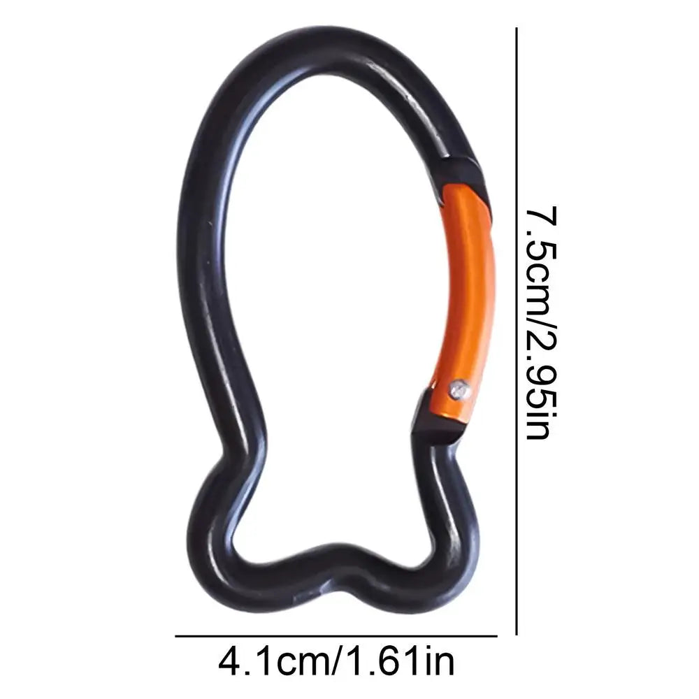 PC Carabiner Hook Cute Fish-Shaped Carabiner Clamps Heavy Duty Aluminum All