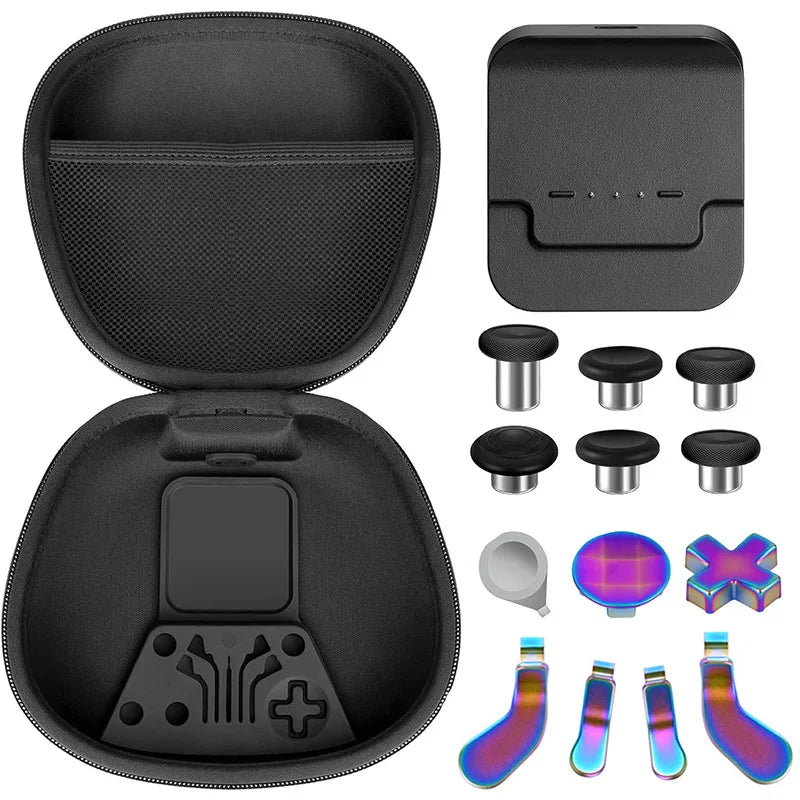 Carrying Case Bag Complete Pack Charging Dock 4 Paddles 2 DPads 6 Thumbsticks Stick For Xbox Elite Series 2 Elite 2 Controller