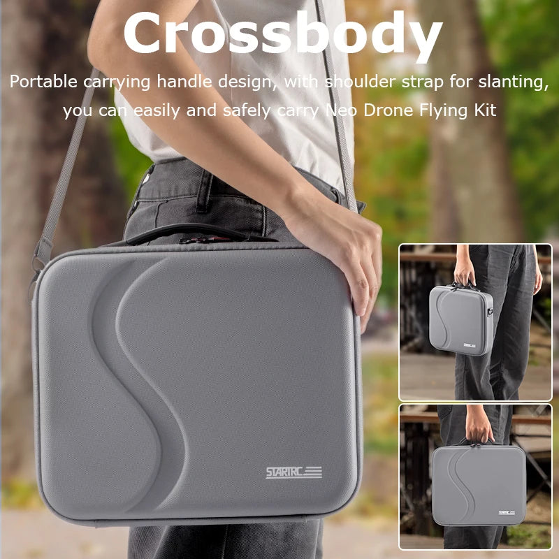 Carrying Case For DJI Neo Drone Accessories Storage Bag All-in-One PU Portable Handbag Travel Shoulder Bag