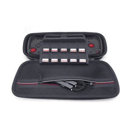 Carrying Case for Hori Nintendo Switch Split Pad Pro Controller, Hard Shell Protective Travel Bag Pouch with 20 Game Cartridges