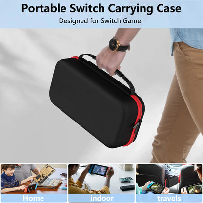 Carrying Case  Switch OLED  Suitable  Joycon and AC Adapter Portable Hard Shell Bag  Portable Travel Bag