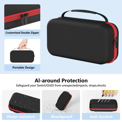 Carrying Case  Switch OLED  Suitable  Joycon and AC Adapter Portable Hard Shell Bag  Portable Travel Bag