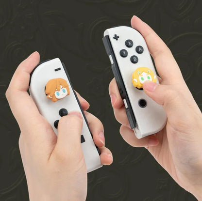 Cartoon Game Hero Silicone Soft Thumb Stick Grip Cap Joystick Cover For Switch NS Oled/Lite Joy-con Controller Thumbstick Case