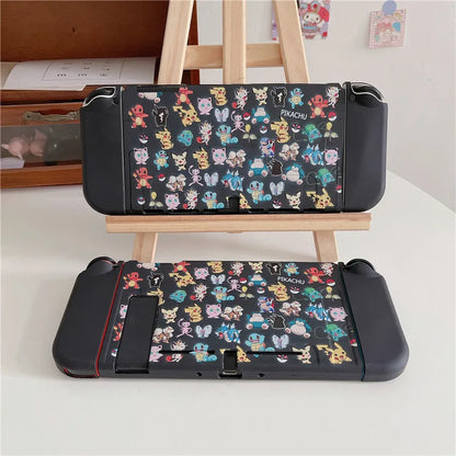 Cartoon Pok é mon Suitable for Nintendo Switch Shell Silicone Split Game Console OLED Men's and Women's Protective Cover Soft NS