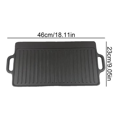 PC Cast Iron Griddle Non-Stick Cast Iron Pancake Griddle Barbecue Plate Out