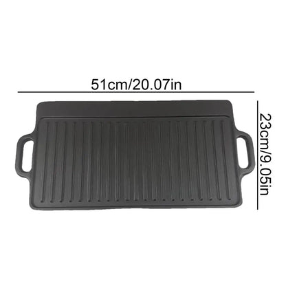 PC Cast Iron Griddle Non-Stick Cast Iron Pancake Griddle Barbecue Plate Out