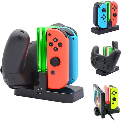 Charging Dock For Nintend Switch OLED Joycon Controller Charger For Nintendo Switch Pro Gamepad Charge Stand station Accessories