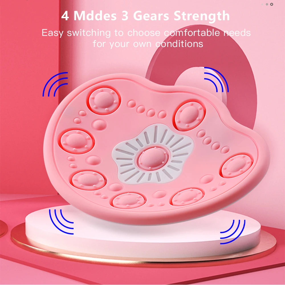 PC Chest Massage Pads with Hot Compress Wireless Vibration Chest Massager B