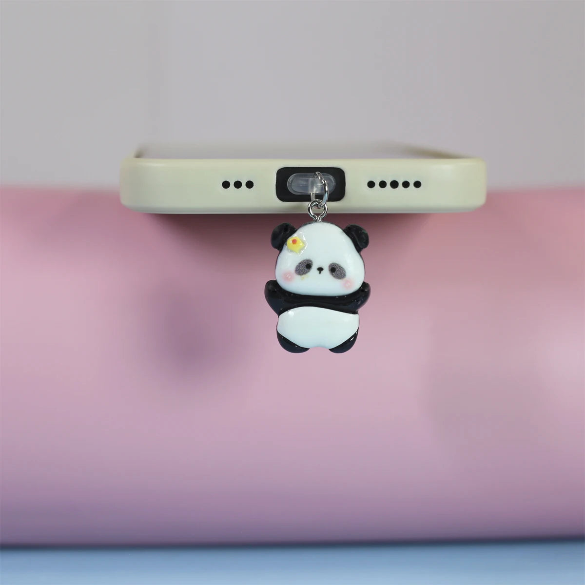 PC Chubby panda kitten phone dust plug phone accessories charging port plug DIY pendant cartoon pendant phone case decoration gift