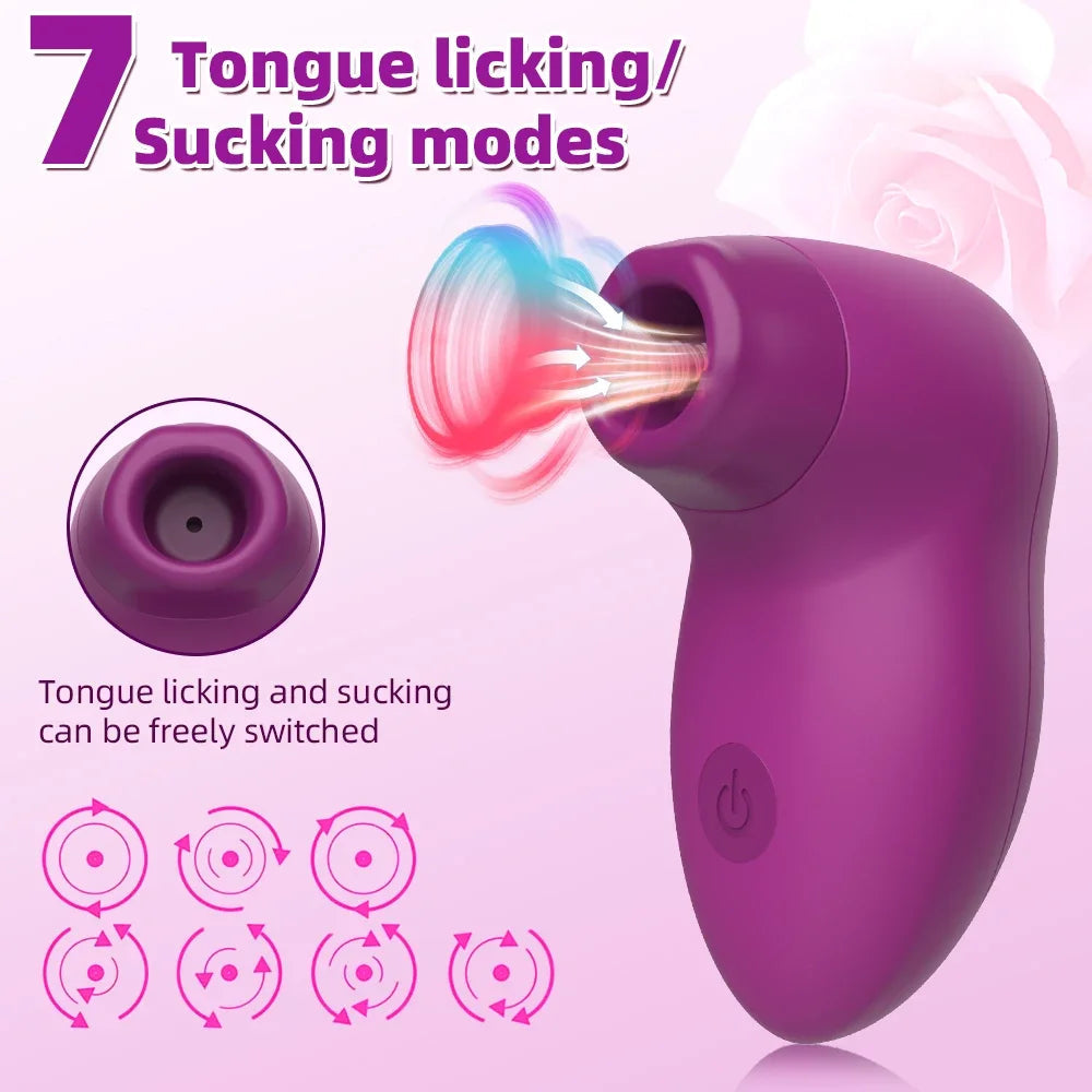 GtoozaClitoral Sucking Licking Tongue Vibrator Clit Sucker  Women Nipples Vagina Stimulator Massager Masturbator Adult Sex Toys gtooza.com