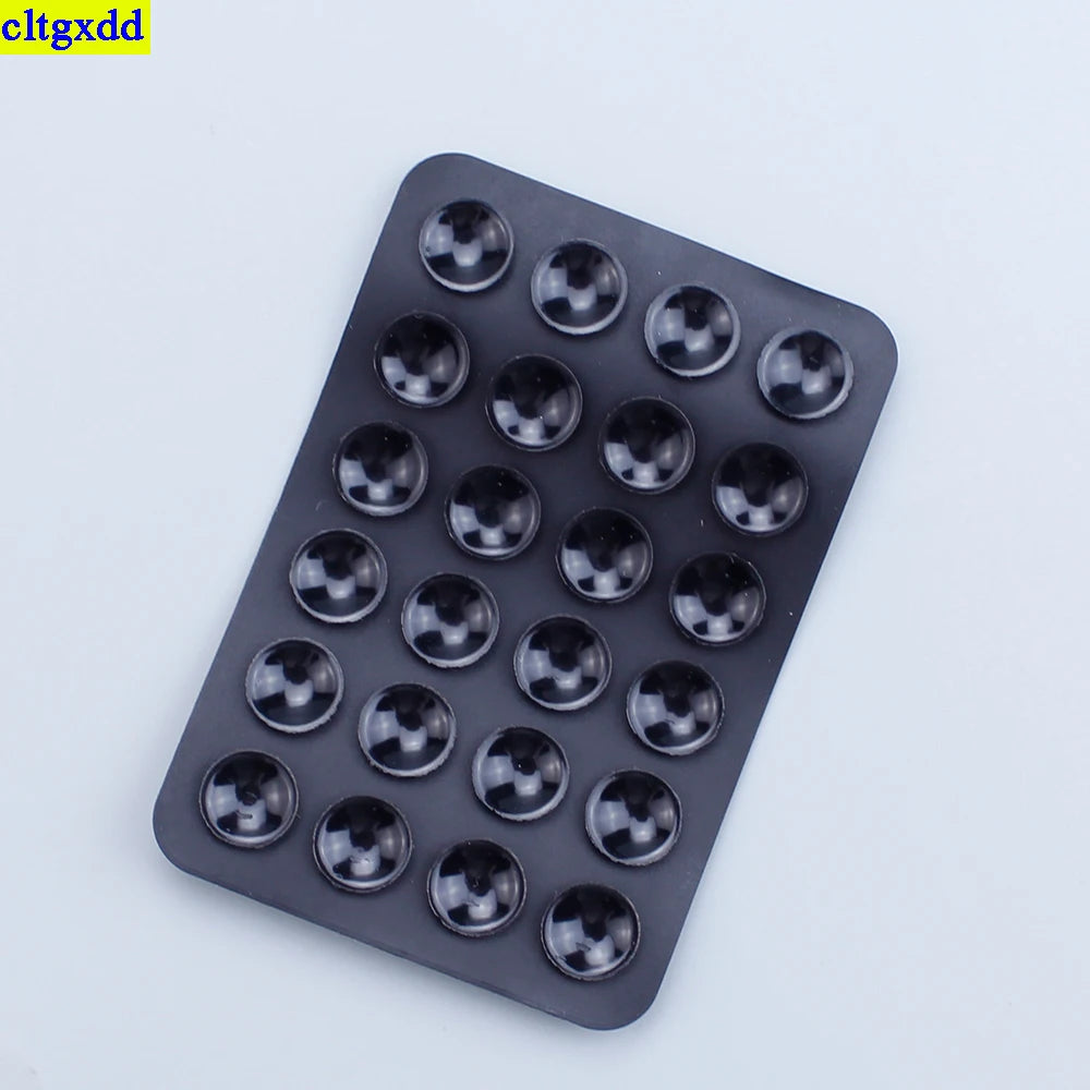 PC Cltgxdd 1 piece mobile phone tablet 24 square suction cup back adhesive silicone rubber double-sided silicone suction cup