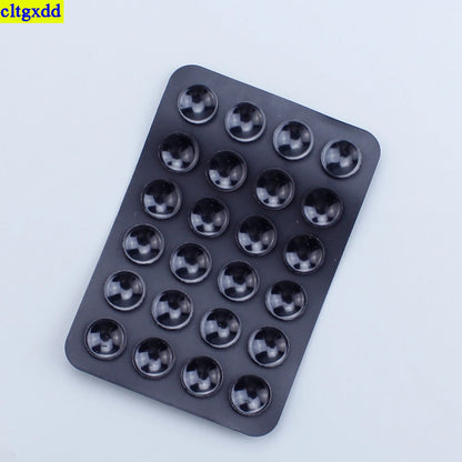 PC Cltgxdd 1 piece mobile phone tablet 24 square suction cup back adhesive silicone rubber double-sided silicone suction cup