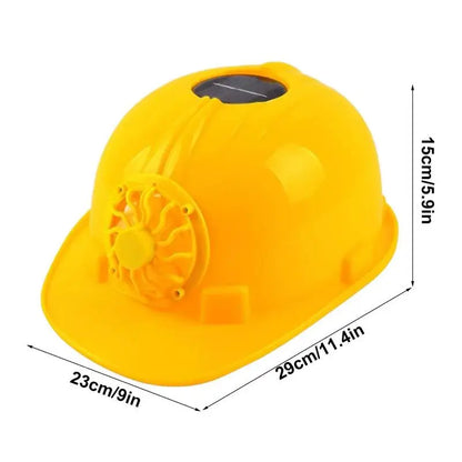 PC Construction Hard Hats Ventilated Breathable Hard Caps With Solar Fan Ve