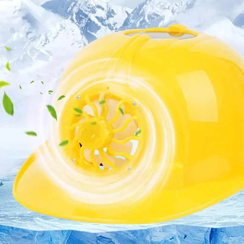 PC Construction Hard Hats Ventilated Breathable Hard Caps With Solar Fan Ve