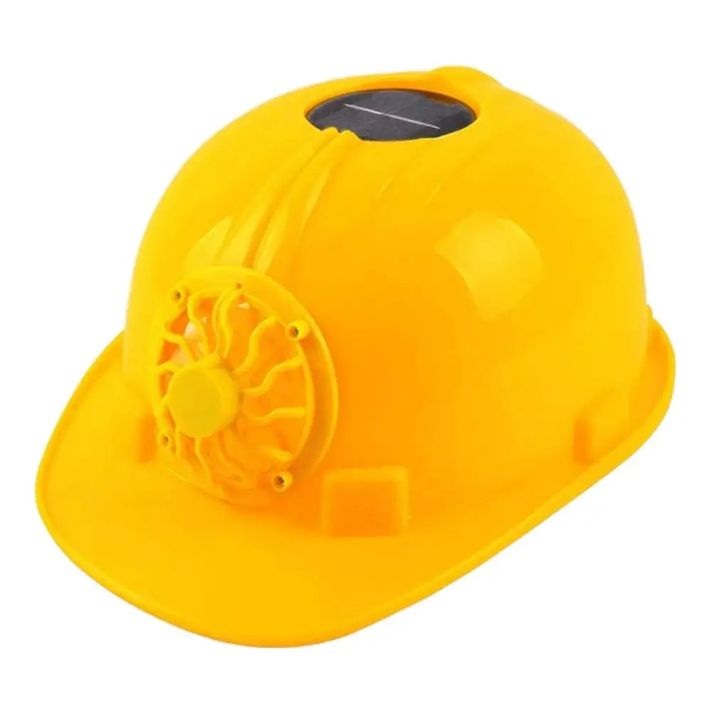 PC Construction Hard Hats Ventilated Breathable Hard Caps With Solar Fan Ve