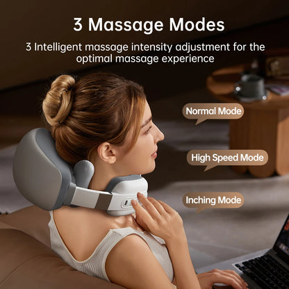 PC Cordless Neck Massagers with Heat  Deep Tissue Relaxation 3D Emulating H