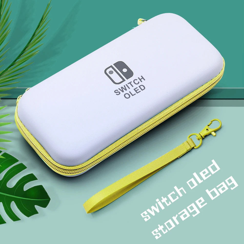 Crystal Clear Case Kit for Nintendo Switch Oled Carrying Travel Bag Pouch Cover for Ns Oled Game Console Protection Hard Case