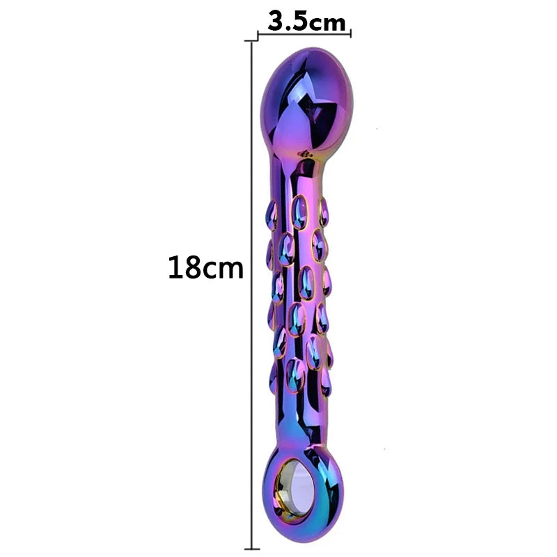 GtoozaCrystal Glass s Masturbator Realistic  Penis Female Large G-spot Anal  Adult Sex toys  Woman Girls gtooza.com