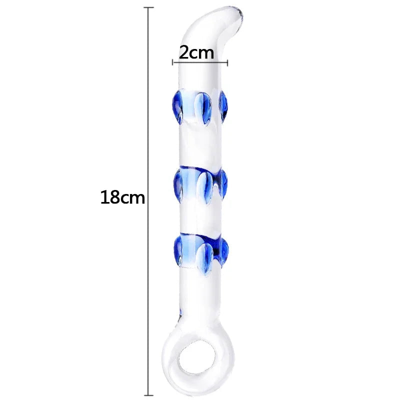 GtoozaCrystal Glass s Masturbator Realistic  Penis Female Large G-spot Anal  Adult Sex toys  Woman Girls gtooza.com