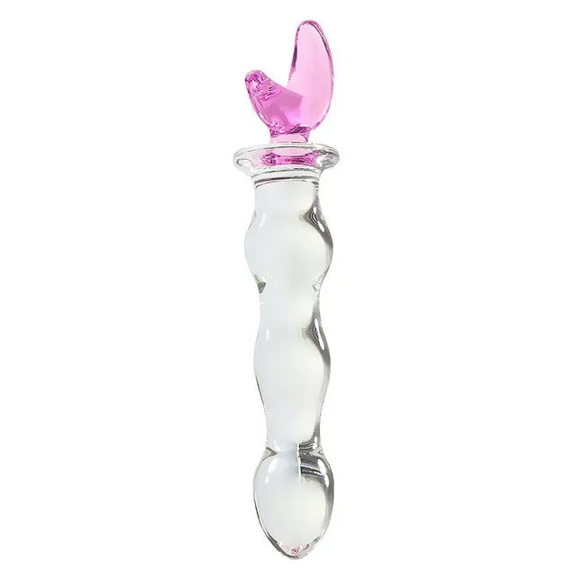 GtoozaCrystal Glass s Masturbator Realistic  Penis Female Large G-spot Anal  Adult Sex toys  Woman Girls gtooza.com