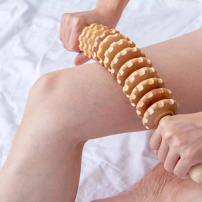 PC Curved Wood Massage Roller Stick Lymphatic Drainage Wood Therapy Massage