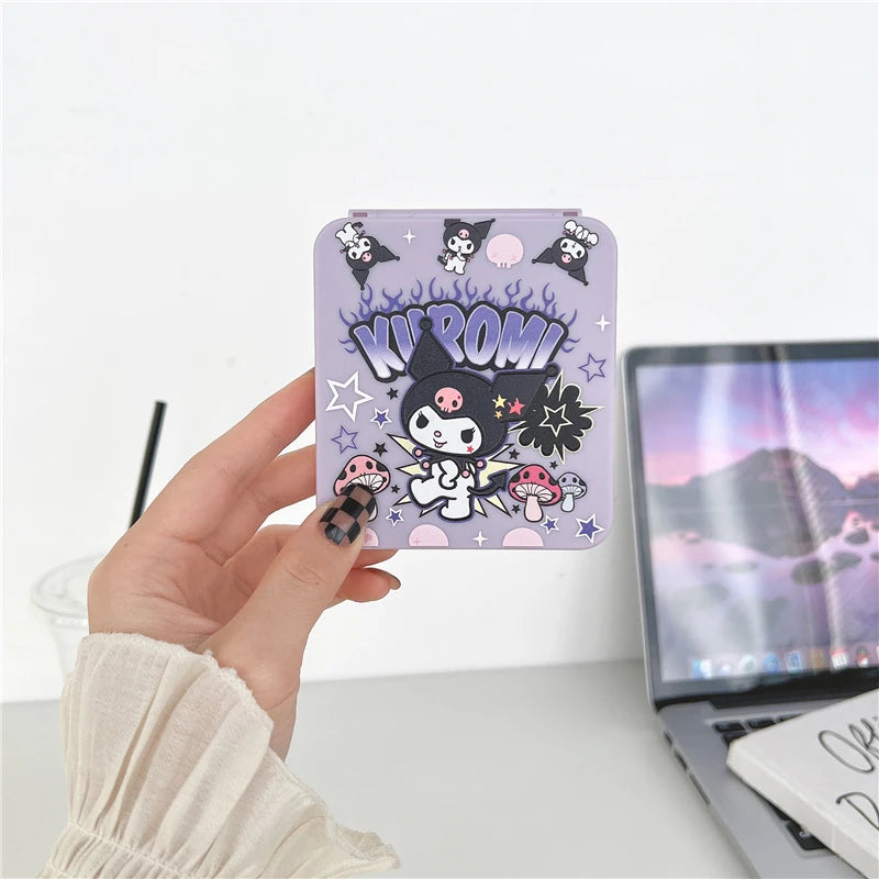 Cute Cartoon Anime Magnetic Game Cards Storage Case For Nintendo Switch Oled 12 in 1 TF SD Card Protective Cover Box Accessories