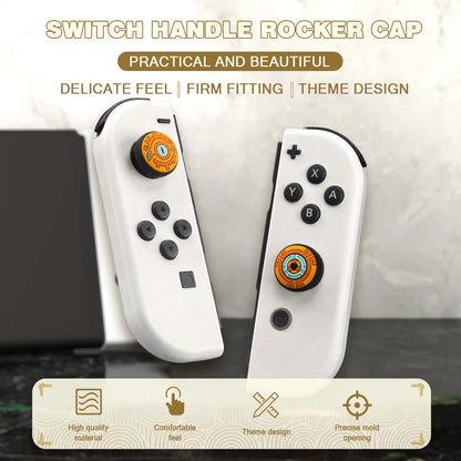 Cute Cartoon Silicone Thumb Stick Grip Cap Joystick Cover For Nintendo Switch Oled NS Lite Joy-Con Controller Thumbstick Case