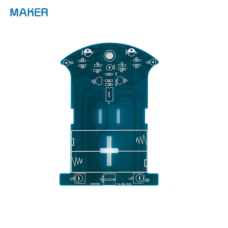 D2-7 Intelligent Tracking Car Kit Tracking Line Intelligent Car Electronics DIY Welding Production of Spare Parts