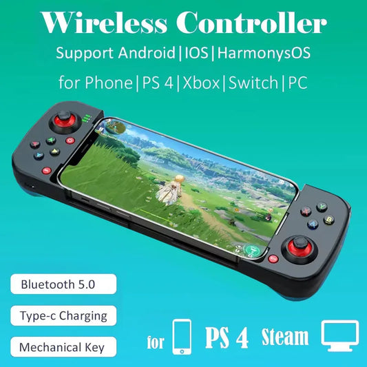 D3 gamepad mobile phone controller with expandable game Joystick support for Android/iOS/Hongmeng mobile Gaming controllers