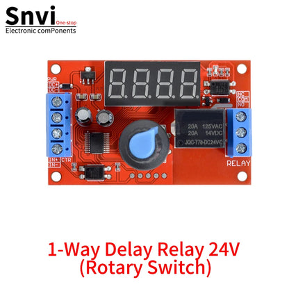 DC 5V 12V 24V 10A Adjustable Time Delay Relay Module LED Digital Timming Relay Timer Delay Trigger Switch Timer Control Switch