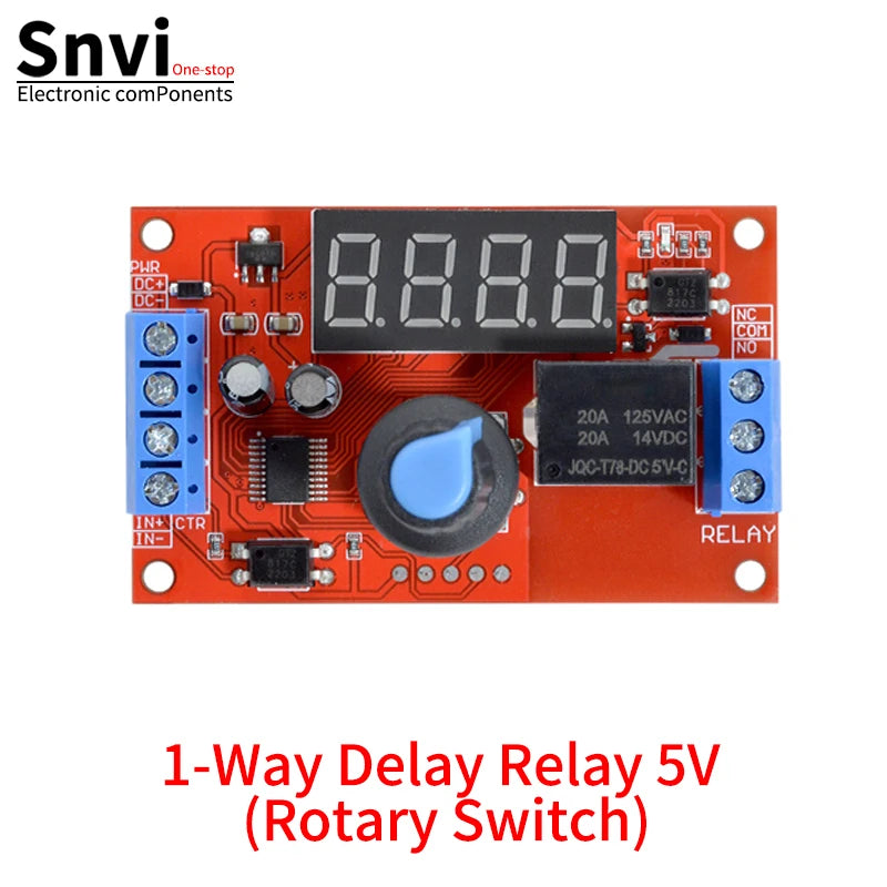 DC 5V 12V 24V 10A Adjustable Time Delay Relay Module LED Digital Timming Relay Timer Delay Trigger Switch Timer Control Switch