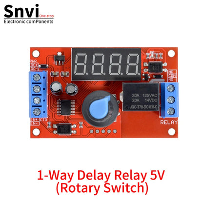 DC 5V 12V 24V 10A Adjustable Time Delay Relay Module LED Digital Timming Relay Timer Delay Trigger Switch Timer Control Switch