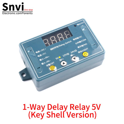 DC 5V 12V 24V 10A Adjustable Time Delay Relay Module LED Digital Timming Relay Timer Delay Trigger Switch Timer Control Switch