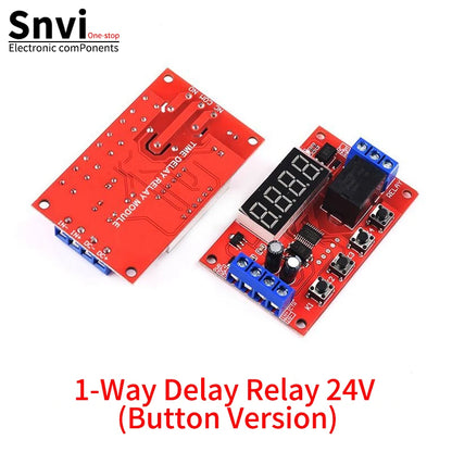 DC 5V 12V 24V 10A Adjustable Time Delay Relay Module LED Digital Timming Relay Timer Delay Trigger Switch Timer Control Switch