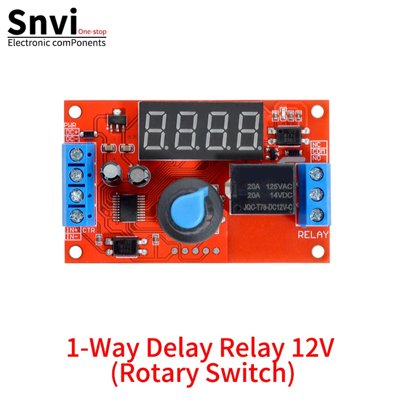 DC 5V 12V 24V 10A Adjustable Time Delay Relay Module LED Digital Timming Relay Timer Delay Trigger Switch Timer Control Switch