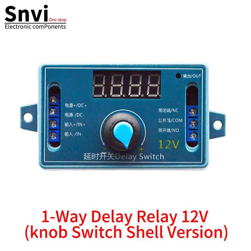 DC 5V 12V 24V 10A Adjustable Time Delay Relay Module LED Digital Timming Relay Timer Delay Trigger Switch Timer Control Switch