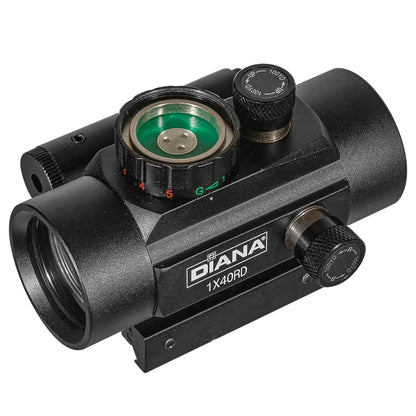 DIANA 1x40 With Red Laser Green Red Dot Sight Tactical Riflescope Fit 11/20mm Rail Optics Sight Spotting scope  rifle hunting