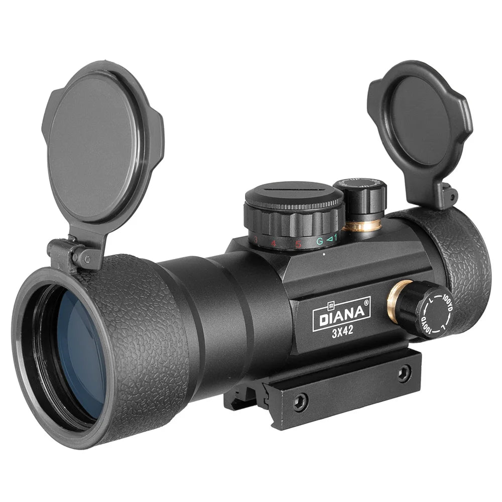 DIANA 3X44 Green Red Dot Sight Scope 2X40 Red Dot 3X42 Tactical Optics Riflescope Fit 11/20mm Rail 1X40 Rifle Sight  Hunting