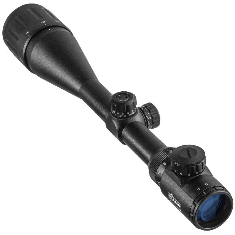 DIANA 4.5-18X50 Aoe Riflescope Adjustable Green Red Dot Cross Hunting Light Tactical Scope Reticle Optical Rifle Scope