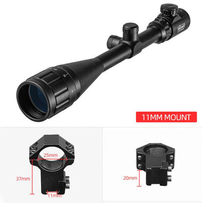 DIANA 6-24x50 AOE Tactics Rifle Scope Green red dot light Sniper Gear Hunting Optical sight Spotting scope  rifle hunting