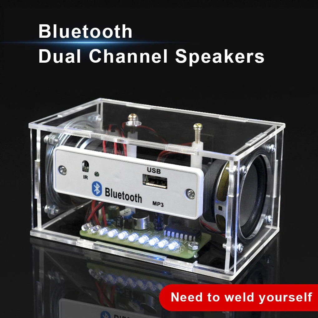 DIY Bluetooth Speaker Kit Electronics DIY Soldering Project Kit Teaching Practice Bluetooth Stereo Speaker