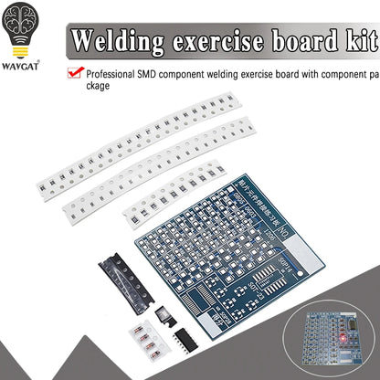 DIY Circuit Board PCB SMT SMD Soldering Practice Board DIY Kit Fanny Skill Training Electronic Suit 77PCS components