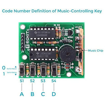 DIY Electronic Kit 16 Music Sound Box DIY Module Soldering Practice Learning Kits 16 Sound Music Production for Arduino