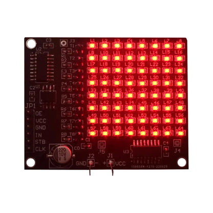 DIY Electronic Kit 64 SMD LED Patch Matrix Advertising Screen Soldering Project Practice For STEM School Student Education