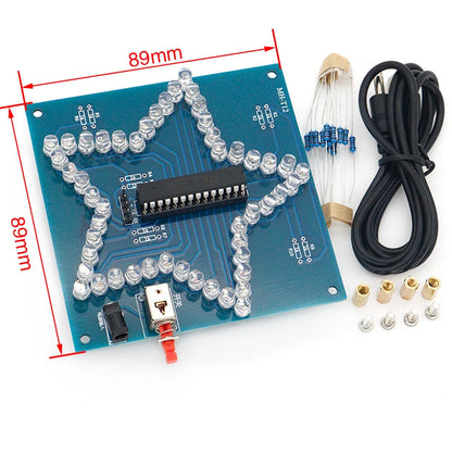 DIY Electronic Kit Heart Shape Colorful Glare LED RGB Module Love Water Light STC89C52 51 Single Chip Microcomputer For Arduino