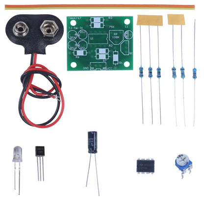 DIY Electronic Kit LM358 Breathing Lamp Blue LED Light Auto change Circuit Component Welding Soldering Project Practice Suite