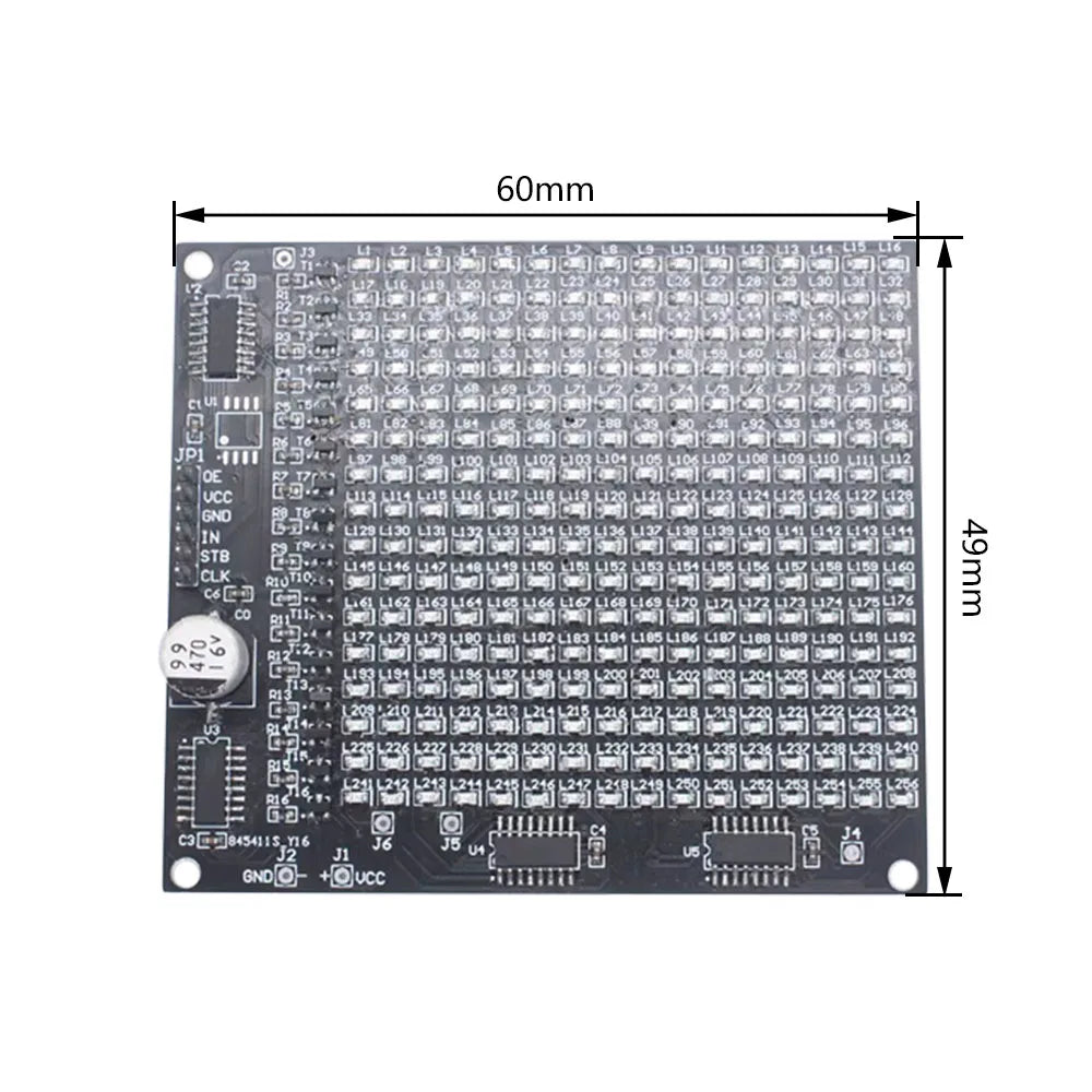 DIY Electronic Kit SMD LED Advertising Screen 256 Display Units Soldering Project Practice Suite Component Welding Training