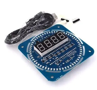 DIY Electronic clock Digital LED Display Module Alarm Electronic Digital Clock Kit 51 SCM Learning Board 5V DS1302