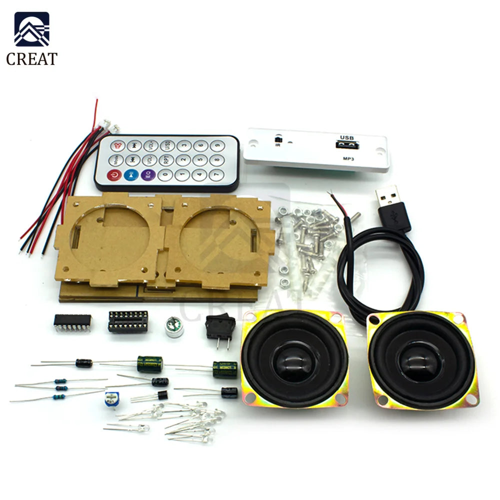 DIY Kit Bluetooth Speaker Production and Assembly Electronic Welding Kit Teaching Practice DIY Electronic Kit Component