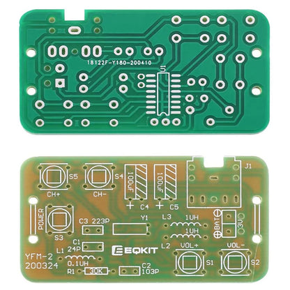 DIY Kit FM Stereo Radio Receiver Module with Earphone Adjustable 76-108MHz Wireless Receiver DIY Electronics Soldering Practice